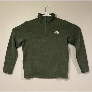 THE NORTH FACE Men's Tsillan ¼ Zip Sweater Taupe Green Large
